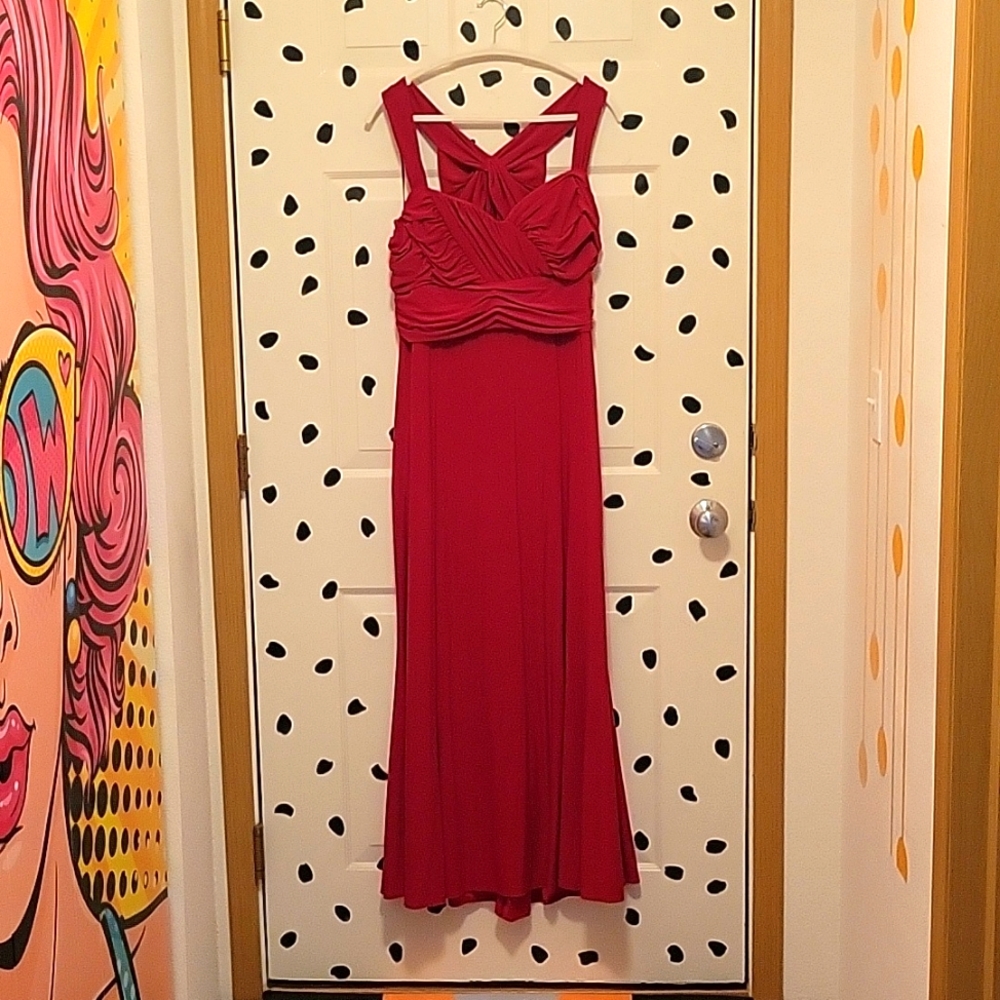Alloy Apparel Red Evening Gown Size XXXL